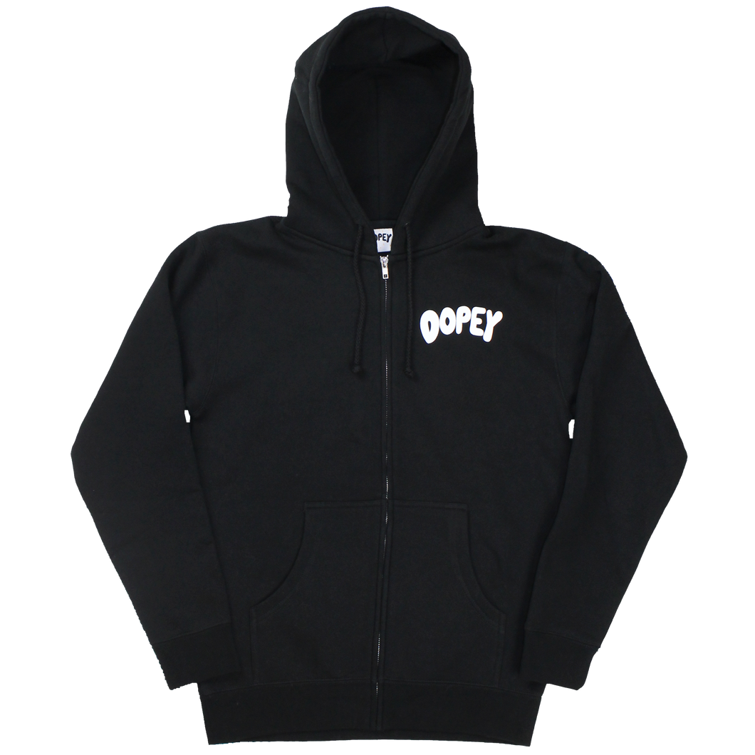 OG LOGO ZIP UP HOODIE (BLACK)