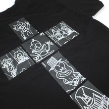 Load image into Gallery viewer, PLAYFUL CROSS TEE (BLACK)
