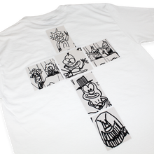 Load image into Gallery viewer, PLAYFUL CROSS TEE (WHITE)
